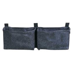 PROMO Balconnière 2 sacs gris en feutre géotextile Cerland