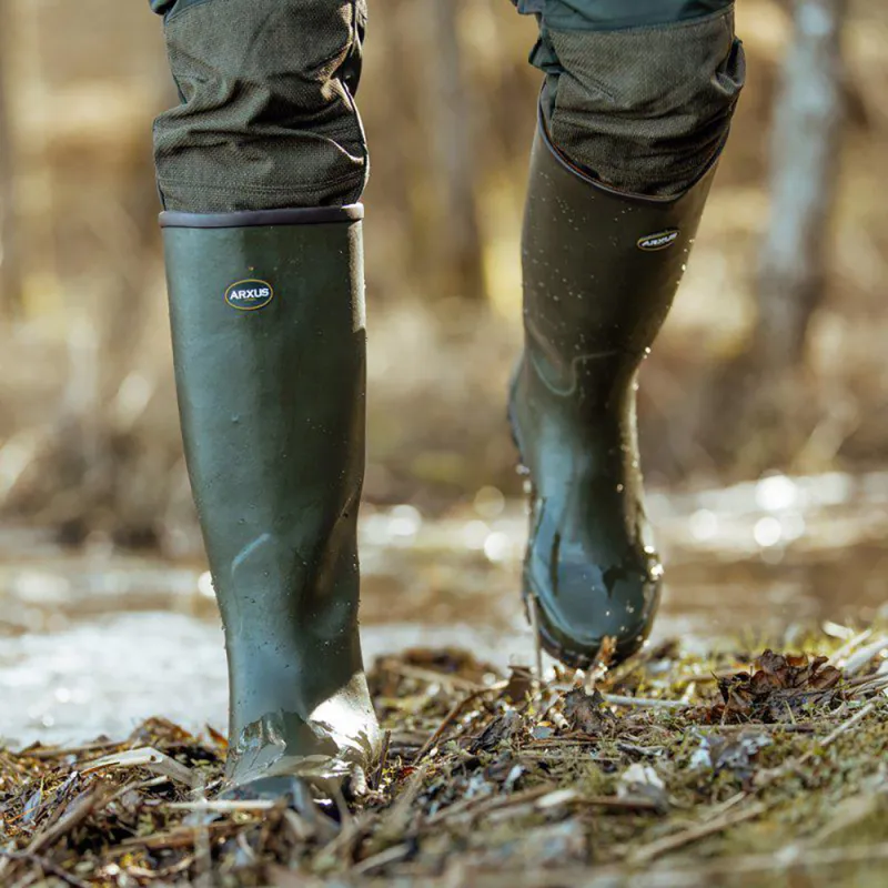 Bottes Arxus Mono Hunting Green en caoutchouc naturel - Taille 44