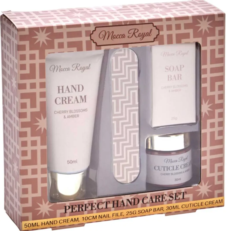 Coffret 4 pièces mains: crème 50ml, cuticules 30ml, lime 10cm - Ducatillon