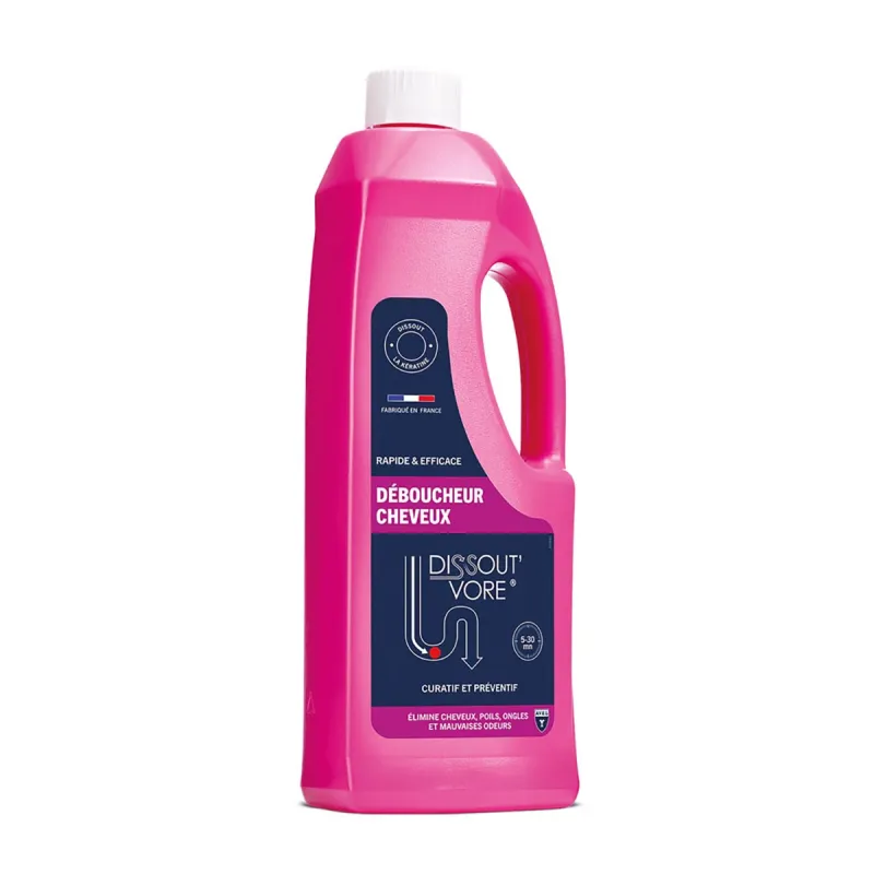 Déboucheur DISSOUT'VORE Cheveux - Gel puissant 900ml - Ducatillon