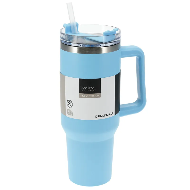 Mug 1,2L avec paille - Ducatillon