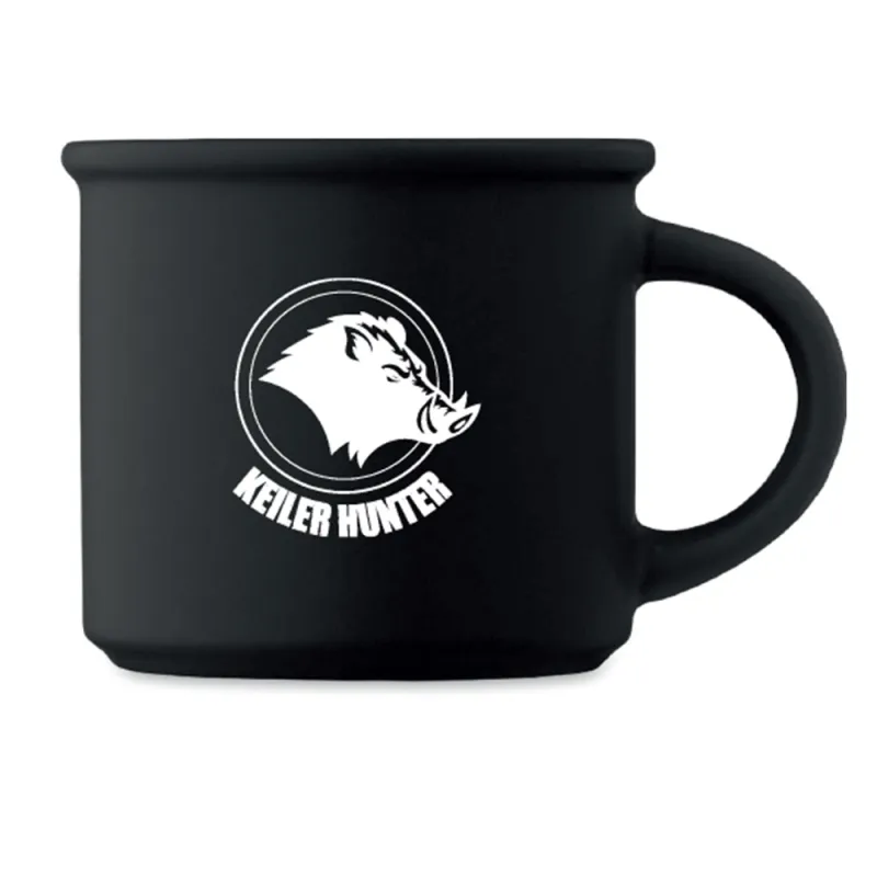 Mug Keiler Hunter Chasse Céramique Noir 300ml logo 2 - Ducatillon