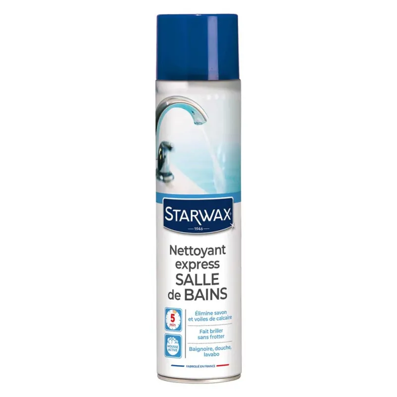 Nettoyant Express Salle de Bain Mousse Anti-Tartre 600ml - Starwax