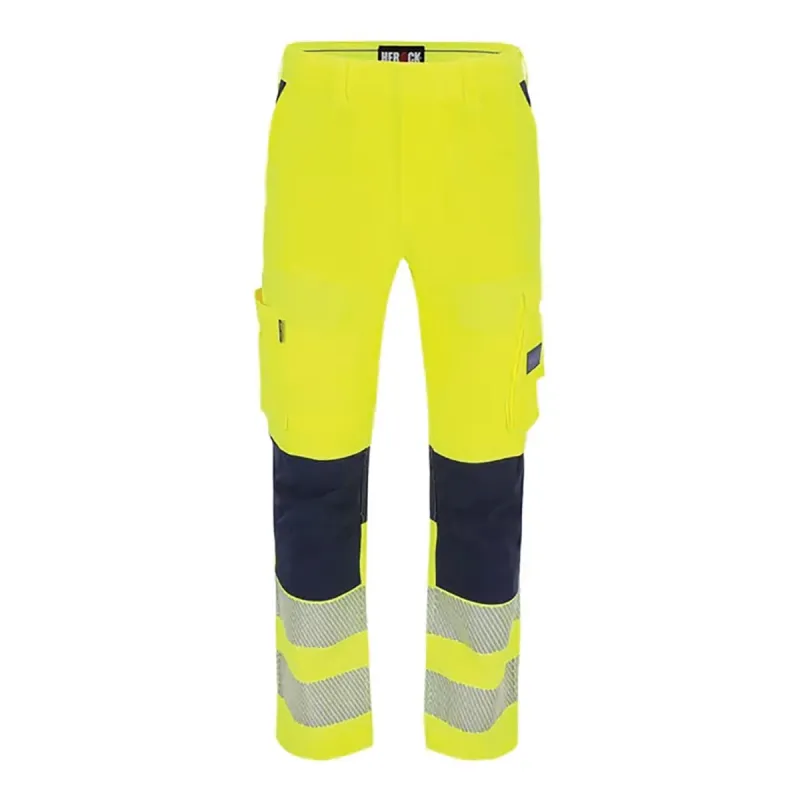 Pantalon de travail homme Hector Herock jaune multi-poches - Taille 44