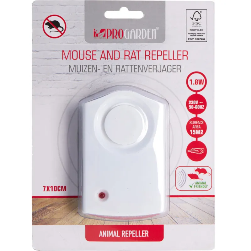 Répulsif ultrason sur prise pour rats et souris, 15 m² - Ducatillon