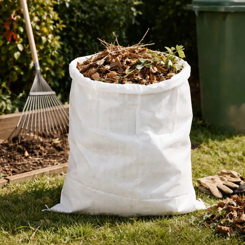 Sac à déchets jardin 60x80cm ficelle fermeture - Lot 4 pièces - Ducatillon
