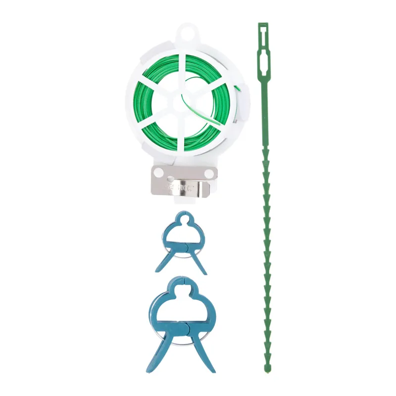 Set de 61 Clips pour Plantes en PP et PE - Kit Complet d'Attache et de Support - Ducatillon