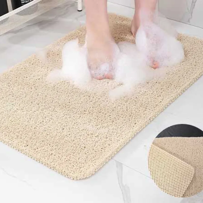 Tapis de douche 2 en 1 antidérapant salle de bain confort - Ducatillon