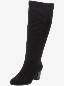 Bottes pour jambe large, XL, noir uni, taille 37, Sheego - helline