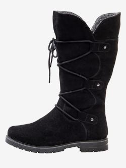 Bottes pour jambe large largeur h*, XL, noir uni, taille 43, Sheego - helline
