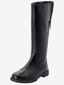 Bottes pour jambe large largeur g*, XXL, noir uni, taille 42, Sheego - helline