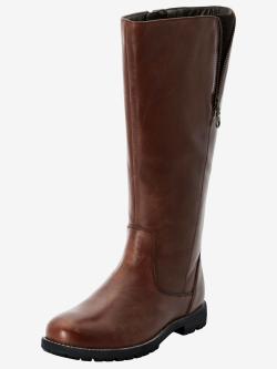 Bottes pour jambe large largeur g*, XXL, marron moyen uni, taille 44, Sheego - helline