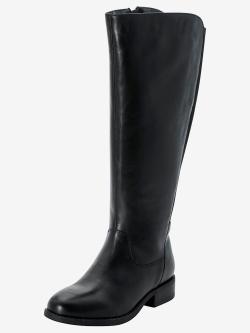 Bottes pour jambe large largeur g*, XXL, noir uni, taille 38, Sheego - helline
