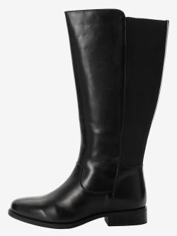 Bottes pour jambe large largeur h*, XXL, noir uni, taille 37, Sheego - helline