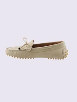 Mocassins cuir nappa de vache, marron clair uni, taille 38 - helline