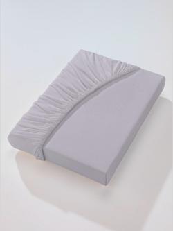 Drap-housse très extensible, couleur gris, taille 1 pièce 140x200 - 160x200 cm, marque wäschepur - helline