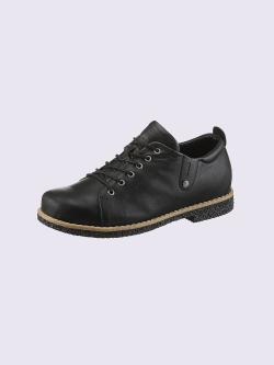 Chaussures à lacets cuir nappa de vache, couleur noir, taille 38 - helline