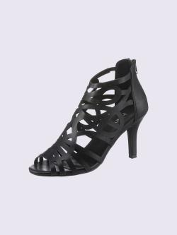 Sandales matière synthétique, couleur noir, taille 39 - helline