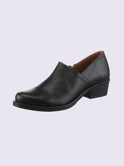 Bottine courte cuir vachette, couleur noir, taille 42 - helline