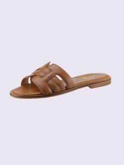 Mules de fabrication espagnole, couleur marron, taille 42 - helline