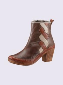 Bottines largeur g*, marron moyen uni, taille 39, Gemini - helline
