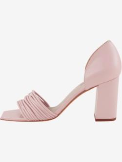 Escarpins cuir nappa chèvre doux, coleur rose - HELLINE
