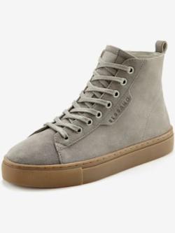 Bottines logo latéral, coleur gris foncé - HELLINE