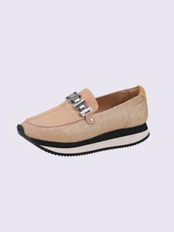Trotteurs en textile, coleur beige - HELLINE