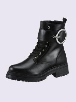 Bottines de fabrication portugaise, noir uni, taille 38 - helline