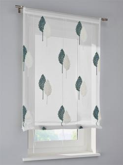 Store bateau, bleu turquoise moyen uni, taille 140x60 cm, helline home - helline