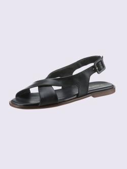 Sandales de fabrication espagnole, couleur noir, taille 41 - helline