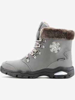 Bottines d'hiver bottes thermiques : très chaudes et souples, gris foncé uni, taille 41, LASCANA - helline