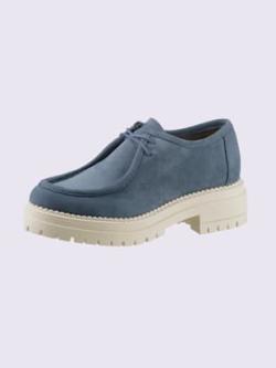 Chaussures à lacets fabriqué au portugal, coleur bleu jean - HELLINE