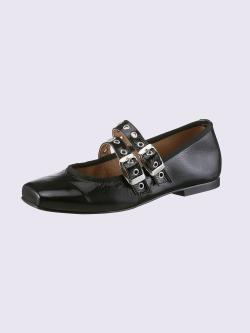 Ballerines de fabrication espagnole, noir uni, taille 39 - helline