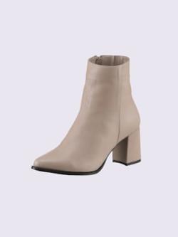 Bottines cuir nappa de vache, couleur couleur ivoire, taille 41 - helline