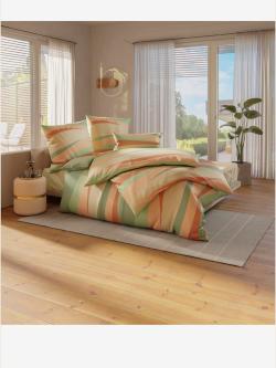 Linge de lit flanelle fine douce, couleur vert, taille 80x80/135x200 cm - helline
