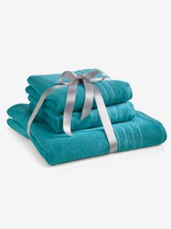 Serviette qualité luxe, coleur océan - HELLINE