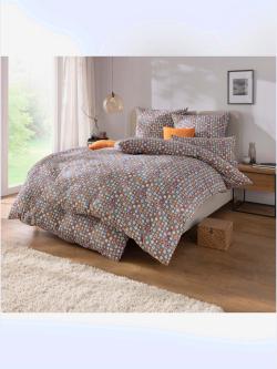 Linge de lit flanelle fine douce, couleur gris, taille 40x80/135x200 cm, marque wäschepur - helline