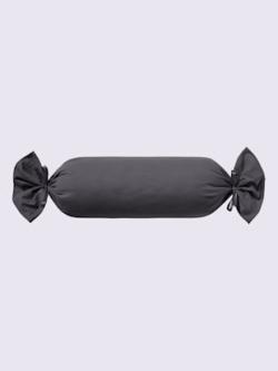 Housses de coussin jersey fin maco à repassage superflu, coleur anthracite - HELLINE