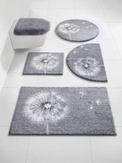 Tapis de bain acrylique, couleur gris, taille 60x100 cm, marque helline home - helline
