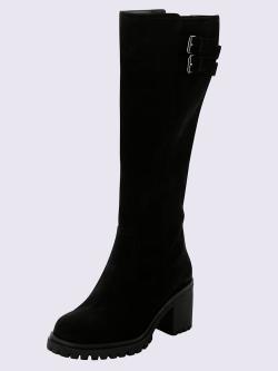 Bottes pour jambe large largeur g*, XXL, noir uni, taille 39, Sheego - helline