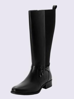 Bottes pour jambe large largeur g*, 3XL, noir uni, taille 43, Sheego - helline