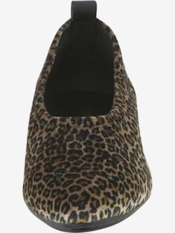 Trotteurs synthétique imitation nubuck et matière extensible, coleur beige-noir - HELLINE