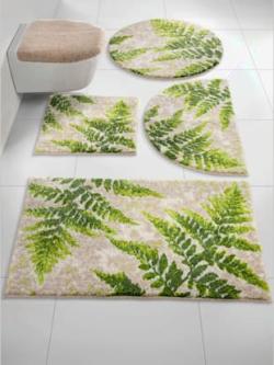 Tapis de bain acrylique, coleur vert - HELLINE