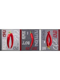 Paillasson polyamide très résistant, coleur anthracite-rouge - HELLINE