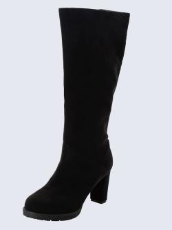 Bottes pour jambe large largeur g*, XL, noir uni, taille 40, Sheego - helline