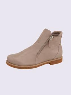 Bottines cuir nappa de vache, couleur gris, taille 39 - helline