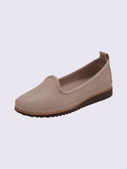 Trotteurs semelle intérieure amovible en cuir, gris moyen uni, taille 36 - helline