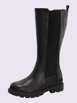 Bottes cuir nappa de vache, coleur noir - HELLINE
