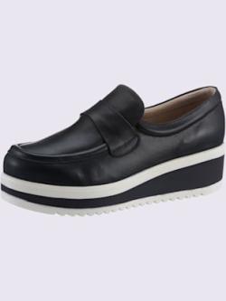 Trotteurs cuir nappa de vache, coleur marine - HELLINE
